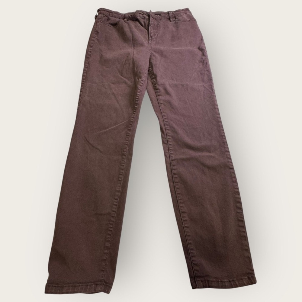 Buffalo David Bitton Womens Straight Leg Pants Dark Brown Espresso Size 10/30